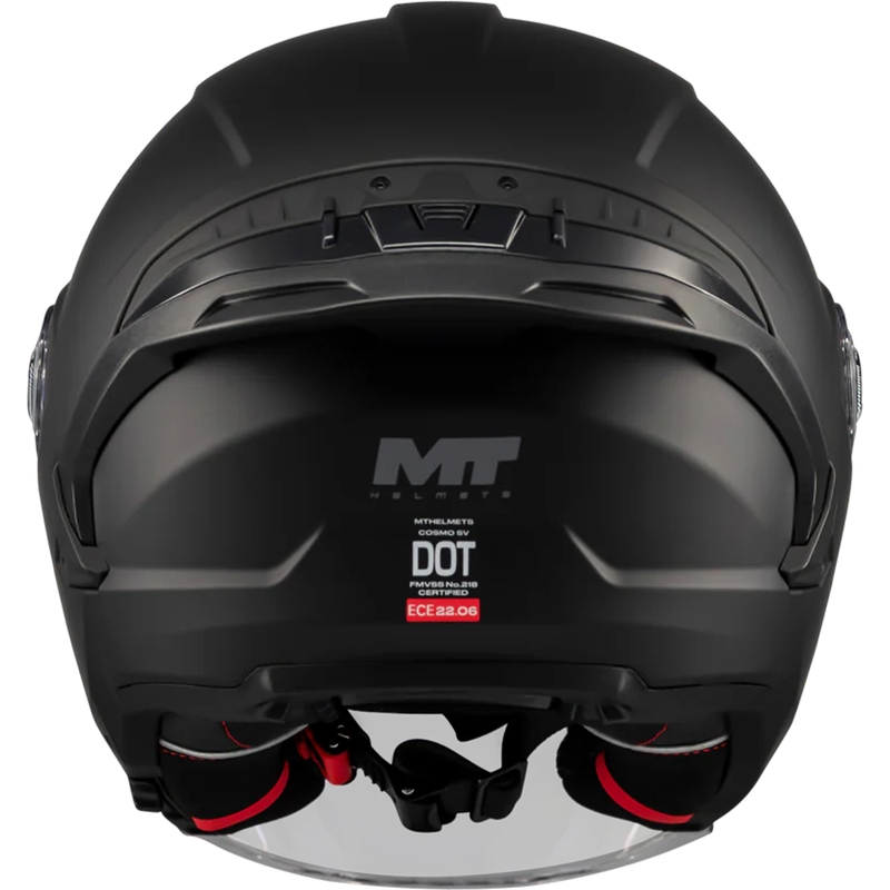 Cască de motocicletă deschisă MT Cosmo SV Pure A1 negru mat