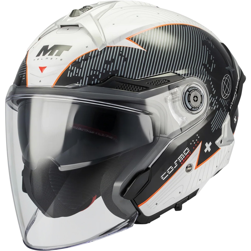 Cască de motocicletă deschisă MT Cosmo SV Layout A1 negru-gri