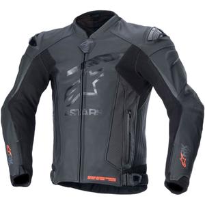 Jachetă din piele de motocicletă Alpinestars GP Plus R 4 Rideknit Negru-Negru