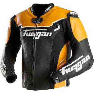 Geacă moto din piele Furygan Signature 55 negru-galben