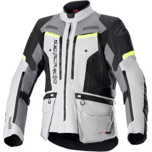 Geacă motocicletă Alpinestars Bogota PRO Drystar gri-negru-galben fluo