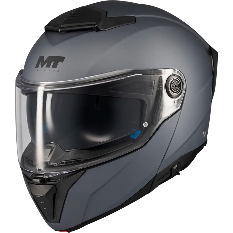 Cască de motocicletă pliabilă MT Atom 2 SV Pure A2 gri mat
