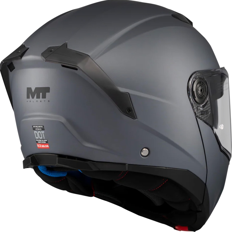 Cască de motocicletă pliabilă MT Atom 2 SV Pure A2 gri mat