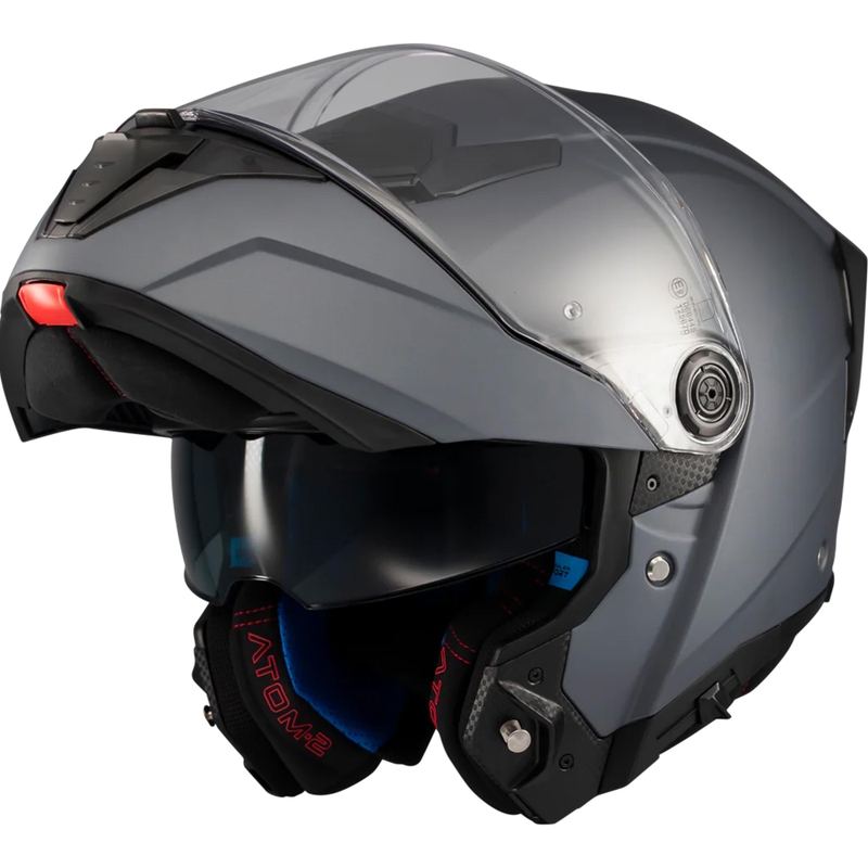 Cască de motocicletă pliabilă MT Atom 2 SV Pure A2 gri mat