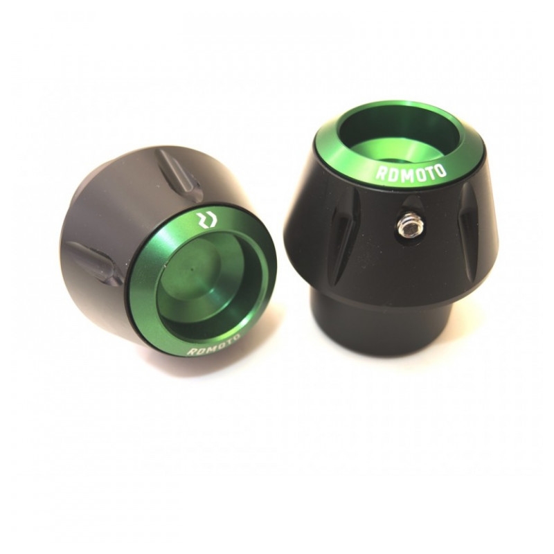 Crash protectors RDMOTO Negru with green caps