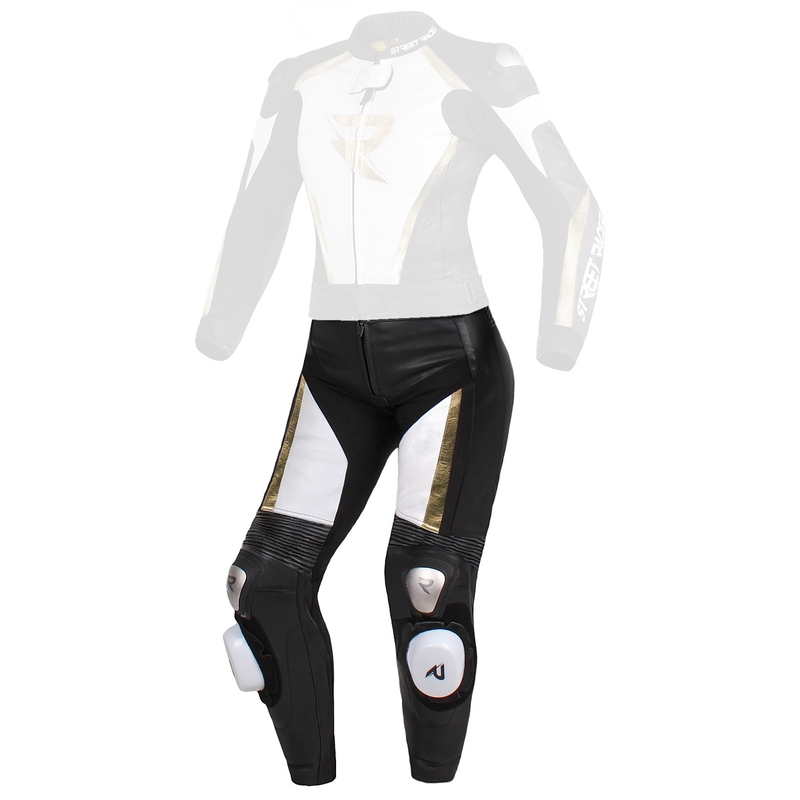 Pantaloni pentru femei Street Racer Kiara negru-alb-auriu  stoc lichidare