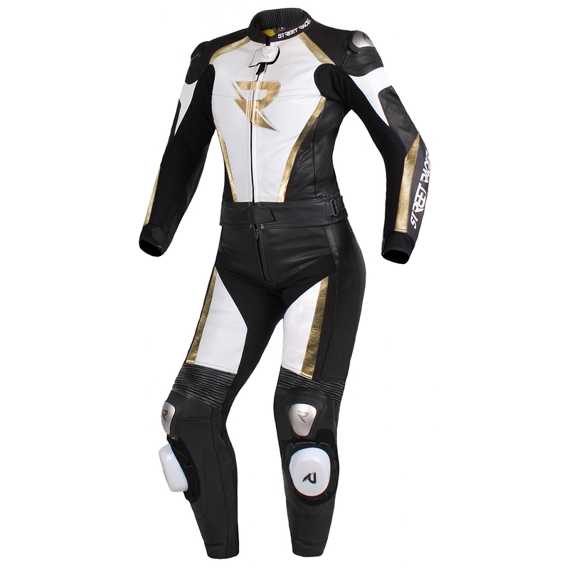 Pantaloni pentru femei Street Racer Kiara negru-alb-auriu  stoc lichidare