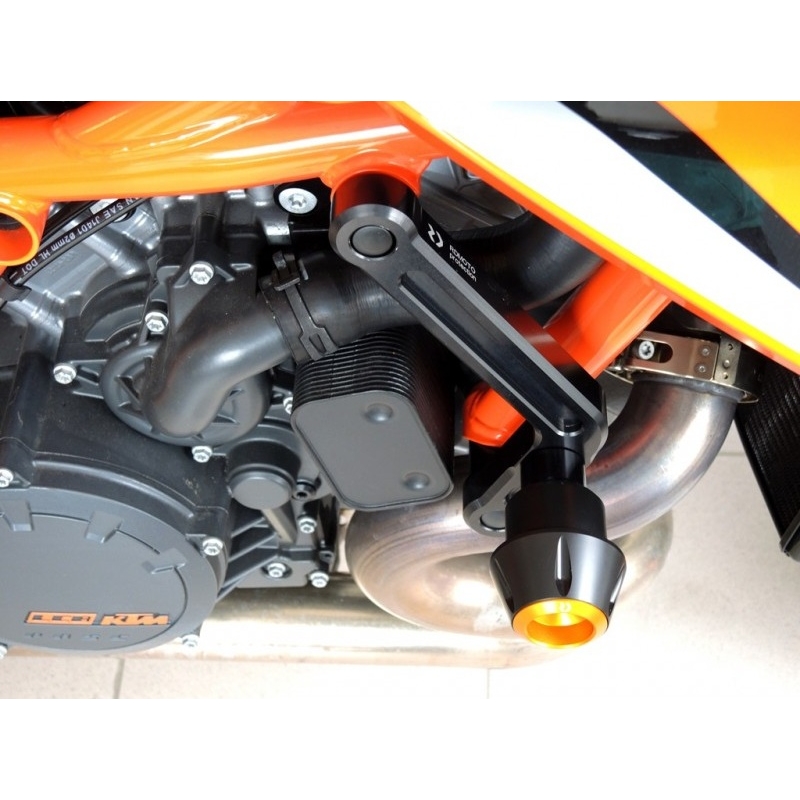 Crash protectors RDMOTO Alb with green caps
