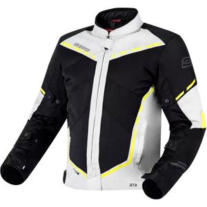 Geacă moto Ozone Jet II gri-negru-galben-fluo lichidare