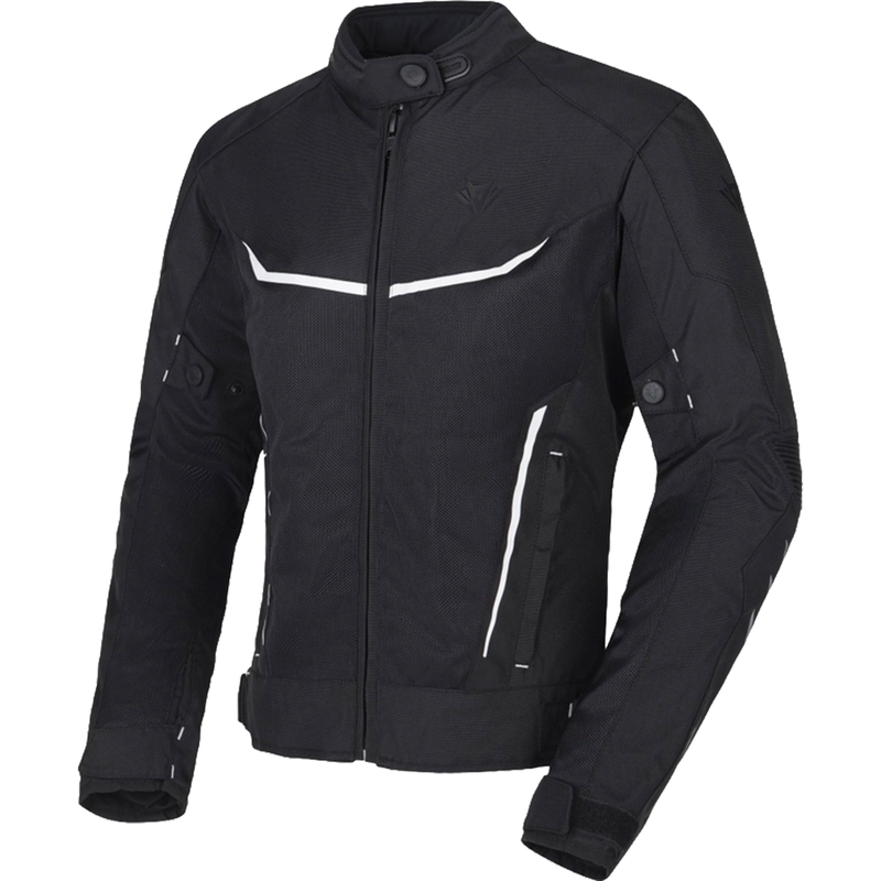 Geaca moto dama RSA Runway alb-negru