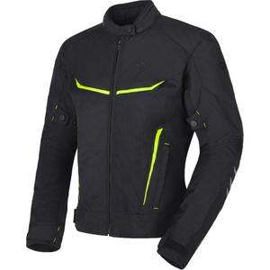 Geaca moto dama RSA Runway negru-galben fluo