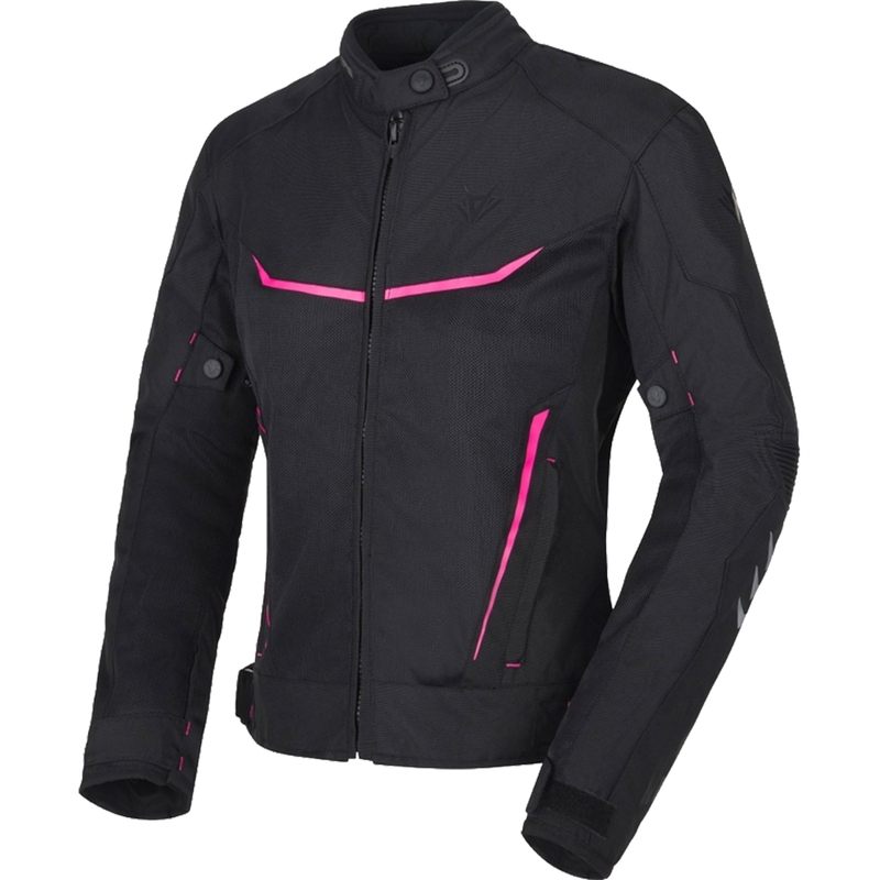 Geaca moto dama RSA Runway negru-roz