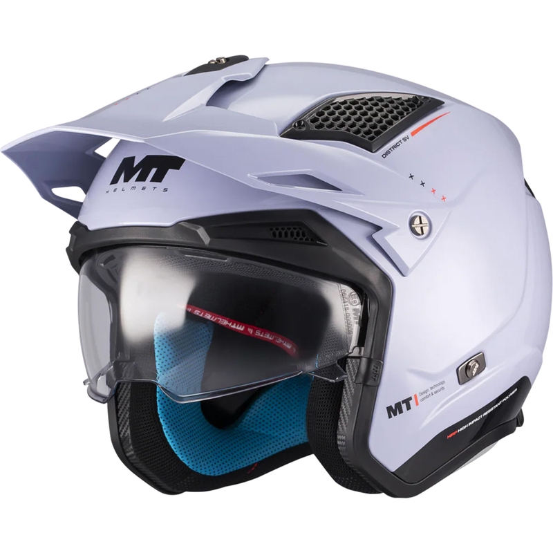 Cască de motocicletă trial deschisă MT District SV S Soul C17 gri-negru
