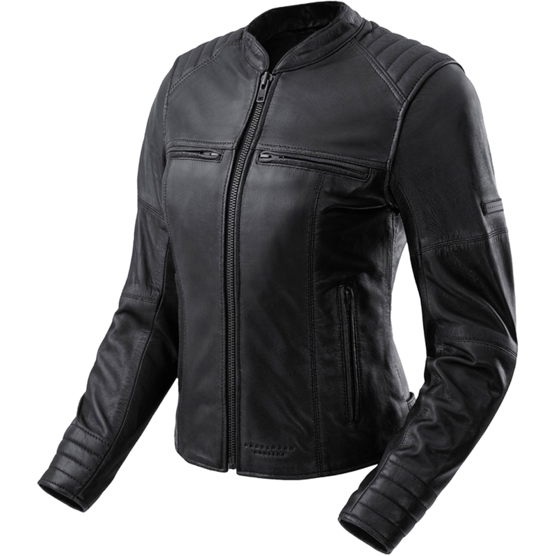 Geacă moto din piele de damă Rebelhorn Hunter II neagră