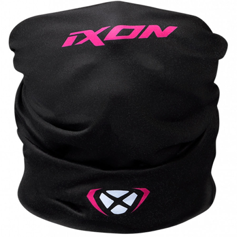 Eșarfă motociclistă multifuncțională IXON Void negru-alb-roz