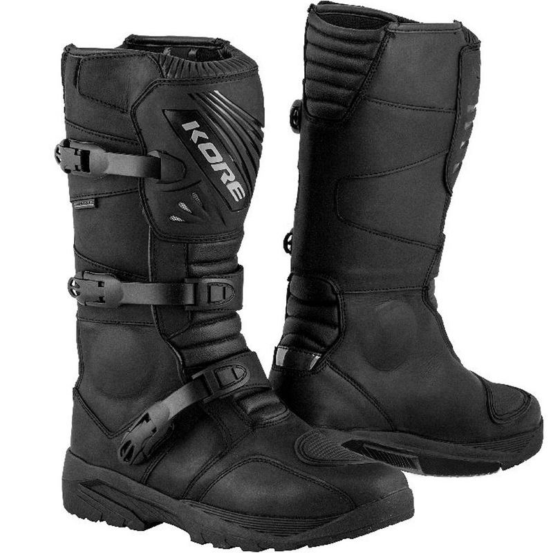 Ghete de motocicletă Kore Adventure Long 3.0 negre - calitate a doua - II. calitate - II. calitate