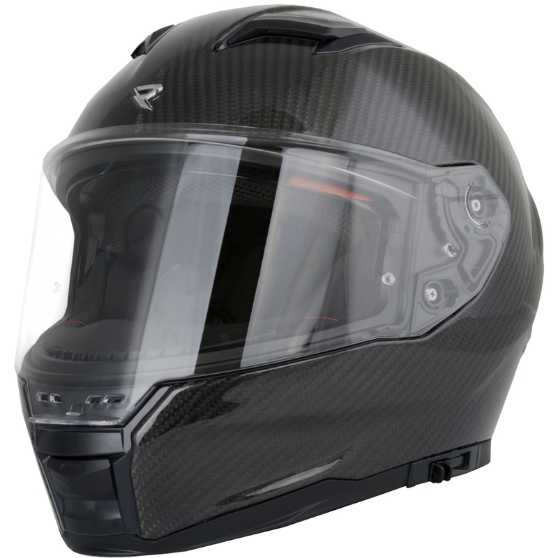 Cască integrală pentru motocicletă Street Racer Titan Carbon neagră - calitatea a II-a - II. calitate - II. calitate