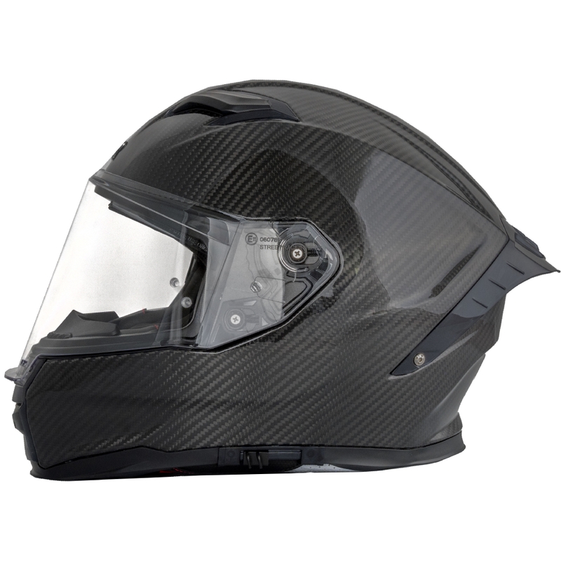 Cască integrală pentru motocicletă Street Racer Titan Carbon neagră - calitatea a II-a - II. calitate - II. calitate