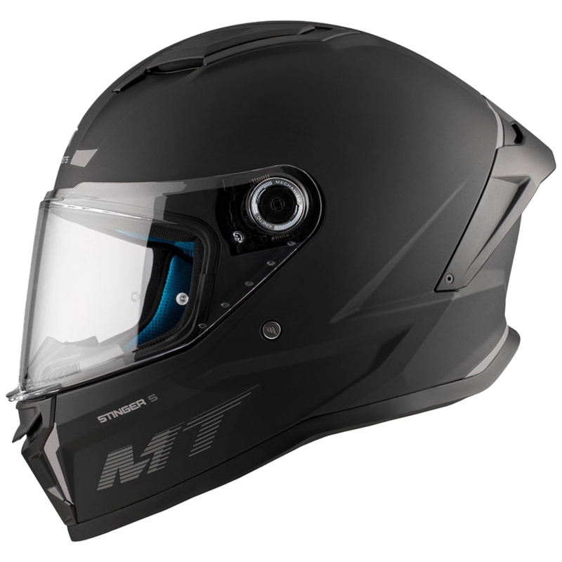 Cască integrală pentru motocicletă MT Stinger 2 Solid negru mat - calitatea a II-a - II. calitate - II. calitate