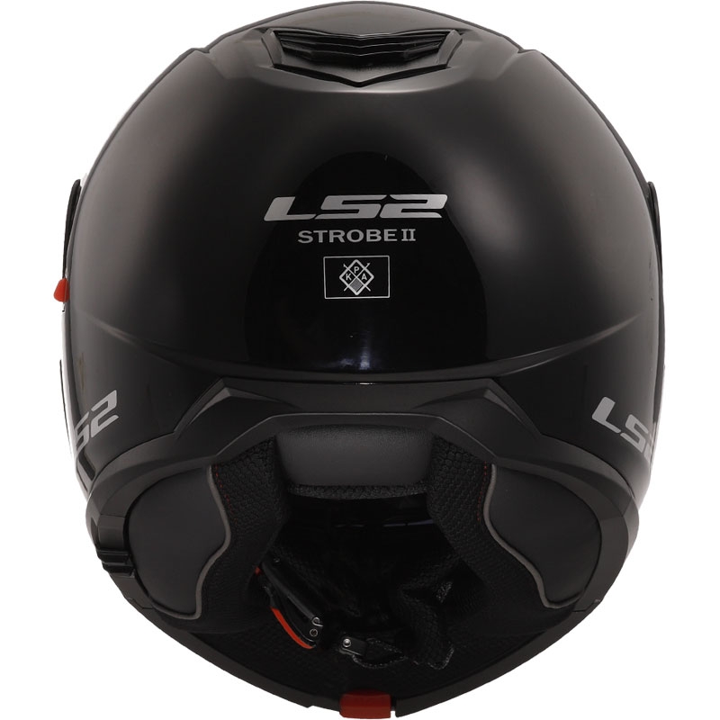 Cască modulară LS2 FF908 Strobe II neagră lucioasă - calitatea a II-a - II. calitate - II. calitate