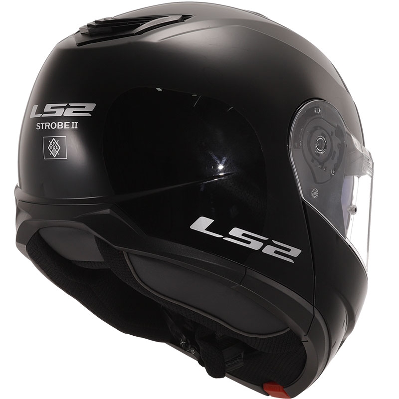 Cască modulară LS2 FF908 Strobe II neagră lucioasă - calitatea a II-a - II. calitate - II. calitate