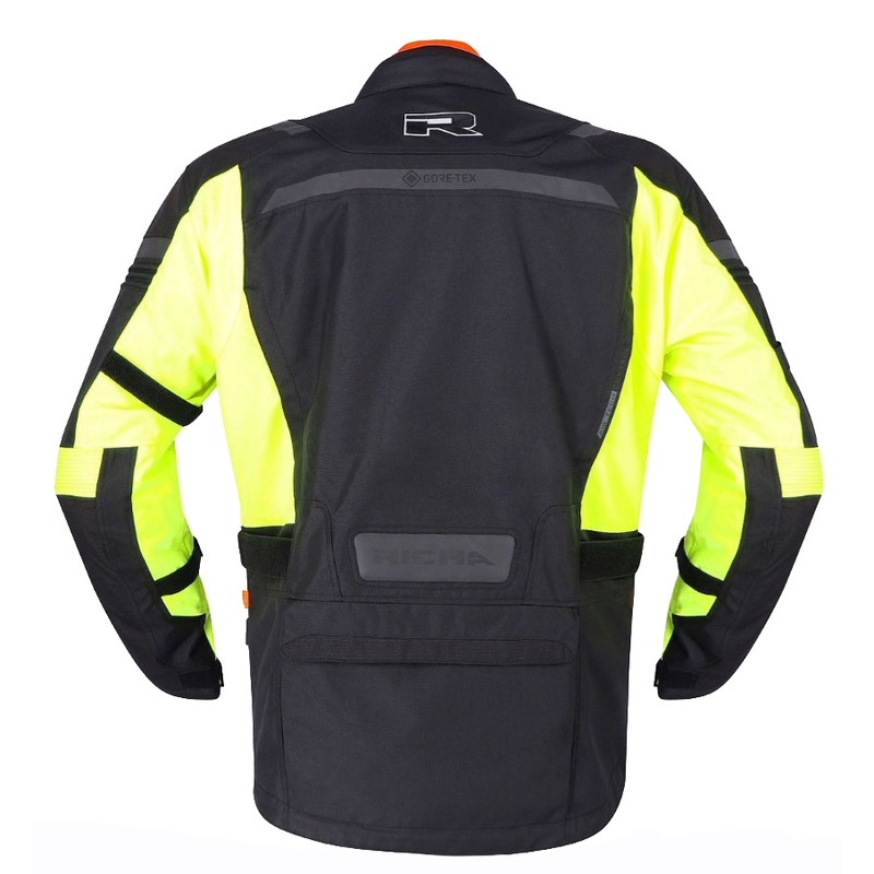 Geacă motociclistă RICHA Brutus GTX negru-galben fluo - calitate a doua lichidare - II. calitate - II. calitate