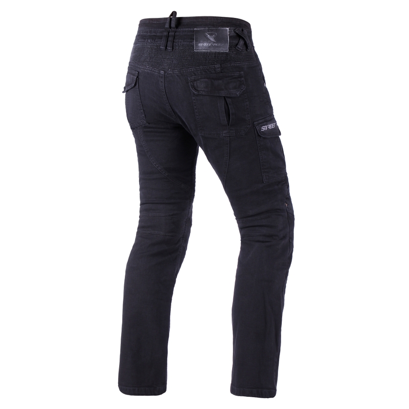 Blugi motocicletă Street Racer Cargo CE negri 2 - calitatea a II-a - II. calitate - II. calitate