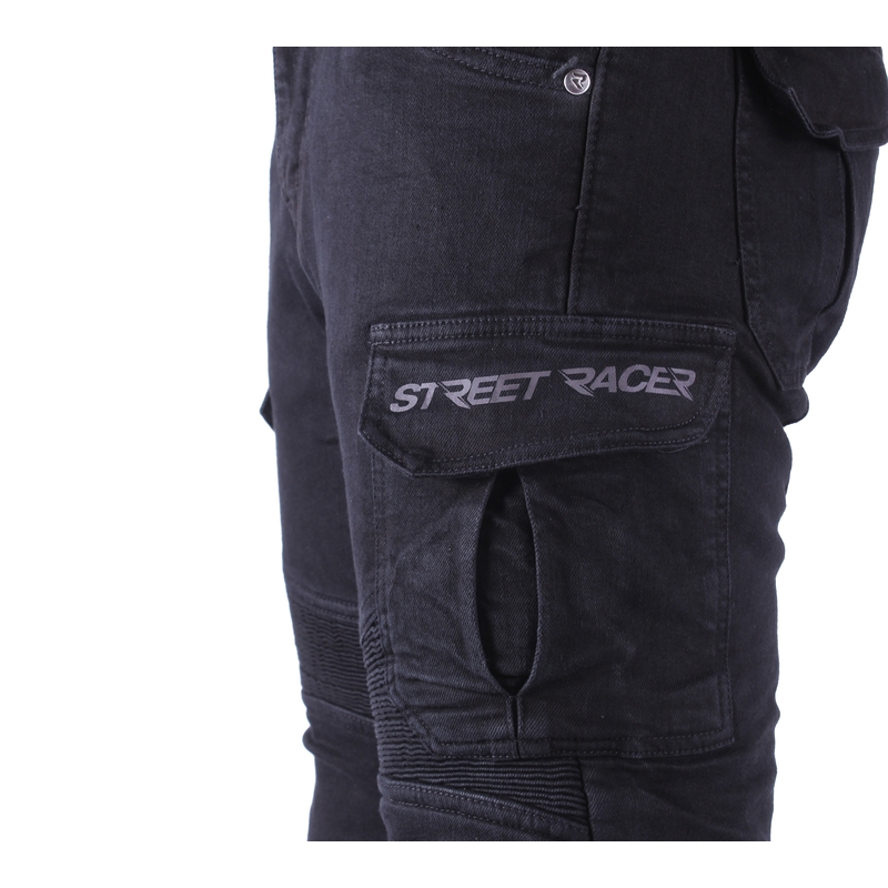 Blugi motocicletă Street Racer Cargo CE negri 2 - calitatea a II-a - II. calitate - II. calitate
