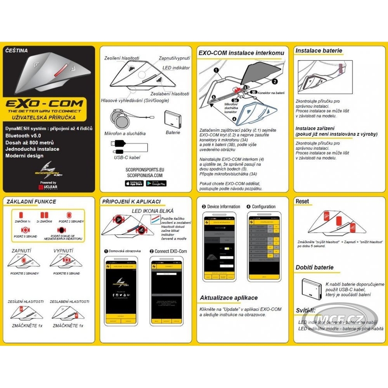 Interfon Scorpion EXO-COM - calitate II - II. calitate - II. calitate 