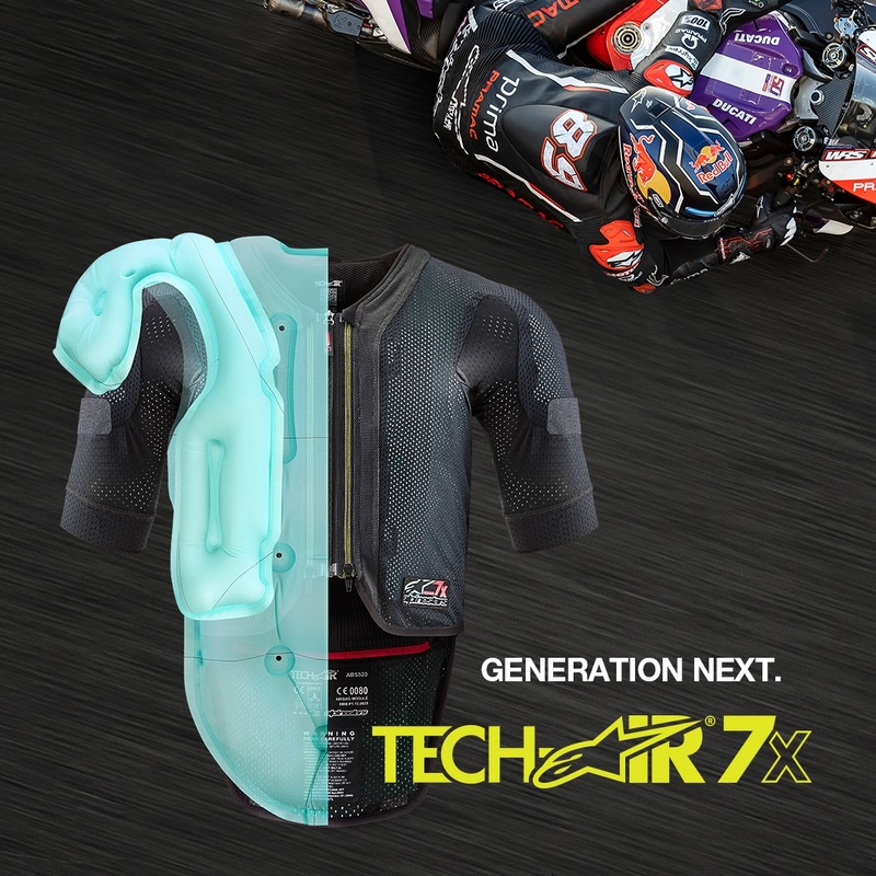 Vestă airbag Alpinestars TECH-AIR®7X System negru-roșu - gradul II - II. calitate - II. calitate