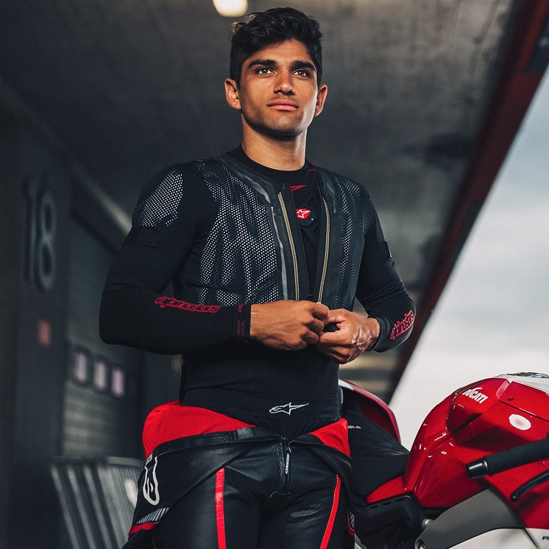 Vestă airbag Alpinestars TECH-AIR®7X System negru-roșu - gradul II - II. calitate - II. calitate