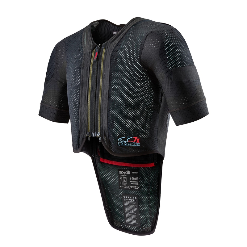 Vestă airbag Alpinestars TECH-AIR®7X System negru-roșu - gradul II - II. calitate - II. calitate