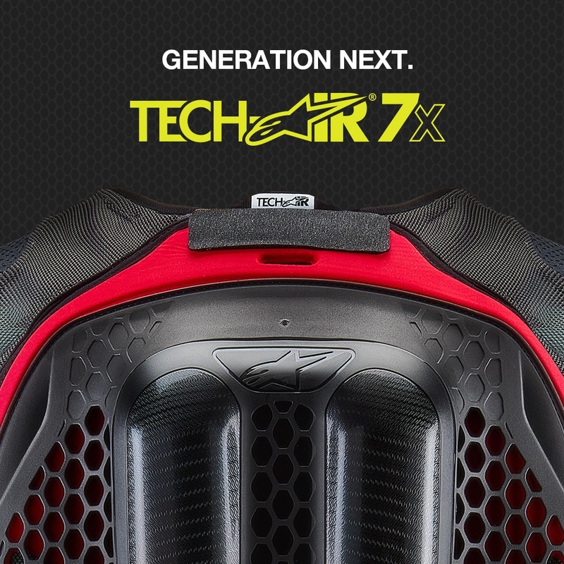 Vestă airbag Alpinestars TECH-AIR®7X System negru-roșu - gradul II - II. calitate - II. calitate