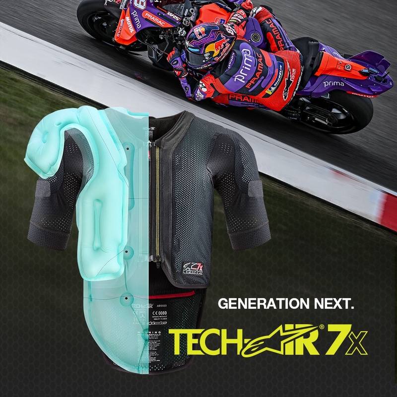 Vestă airbag Alpinestars TECH-AIR®7X System negru-roșu - gradul II - II. calitate - II. calitate