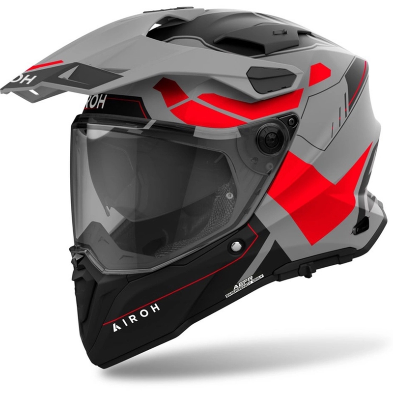 Cască de enduro Airoh Commander 2 Reveal roșu mat fluo