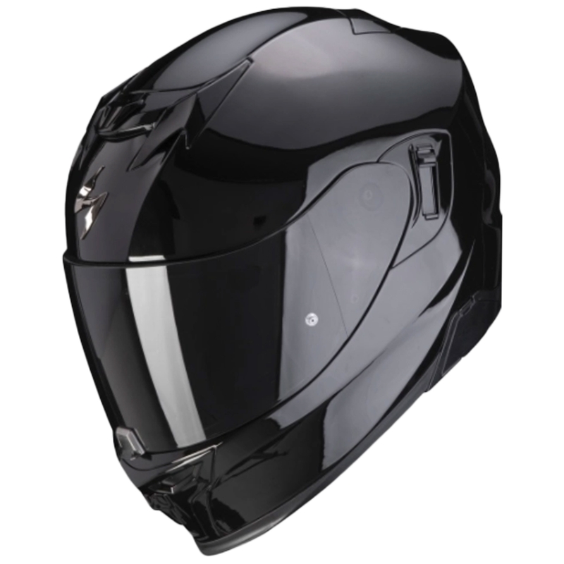 Cască integrală Scorpion EXO-520 EVO AIR Solid, neagră lucioasă, la ofertă - calitatea a II-a lichidare - II. calitate - II. calitate