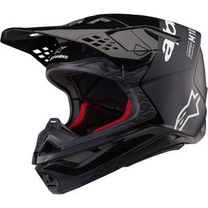 Casca de motocross Alpinestars Supertech S-M10 Flood Negru-Gri Inchis
