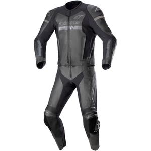 Costum moto din două piese Alpinestars GP Force Chaser compatibil TECH-AIR 5 negru-negru