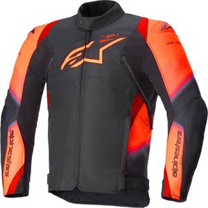 Geaca moto Alpinestars T-SP 1 2 Impermeabil negru-rosu fluo