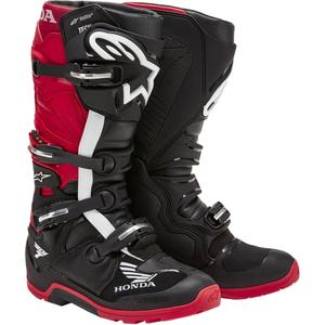 Ghete Motocicletă Alpinestars Tech 7 Enduro Drystar Honda Negru-Roșu