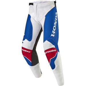 Pantaloni motocross Alpinestars Racer Iconic Honda colectia alb-albastru-rosu-negru