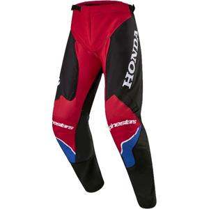 Colectia de pantaloni Alpinestars Racer Iconic Honda Motocross Rosu-Negru-Albastru-Alb