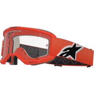 Ochelari de motocross Alpinestars Vision 5 Corp portocaliu cu lentile transparente