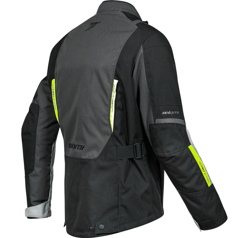 Geacă motociclistă pentru femei Seventy Degrees SD-JT85 Tonale negru-gri-galben fluo