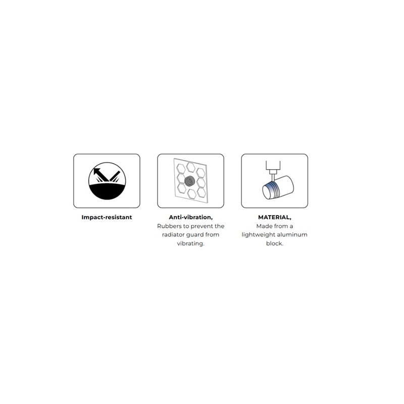 Plastic radiator PUIG Negru