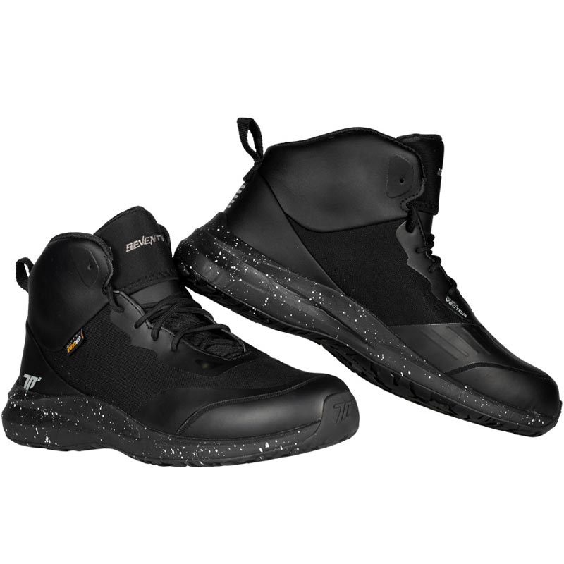 Ghete motociclete Seventy Degrees SD-BC4 Vector, negre
