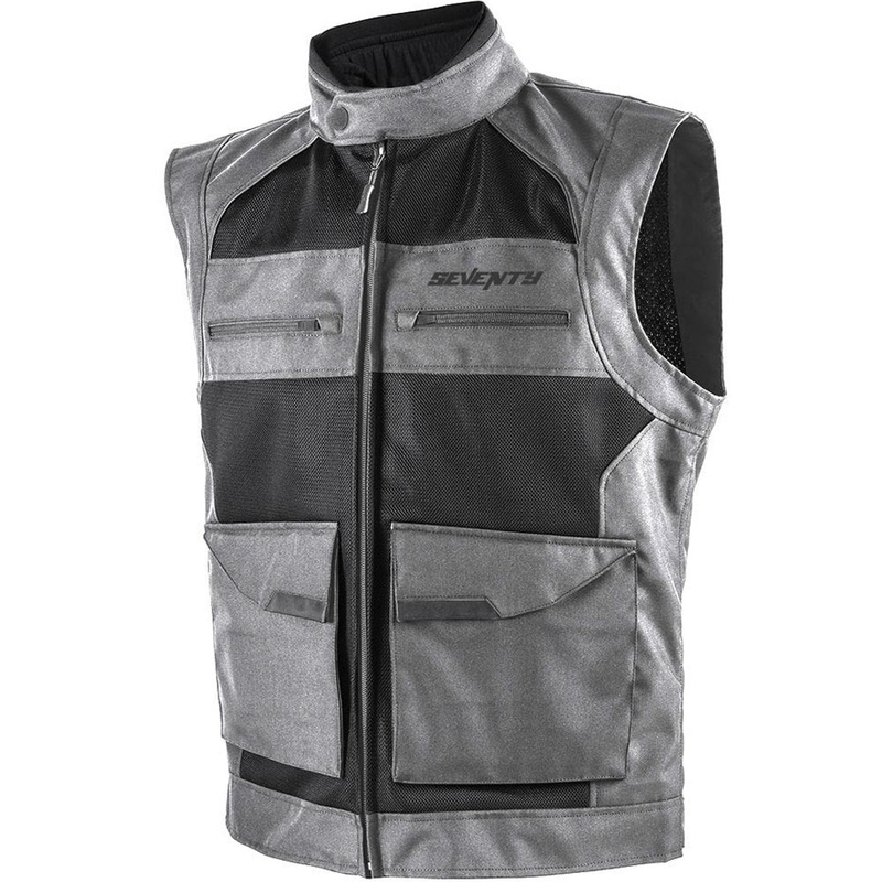 Vestă motocicletă Seventy Degrees SD-S3 Scirocco negru-gri