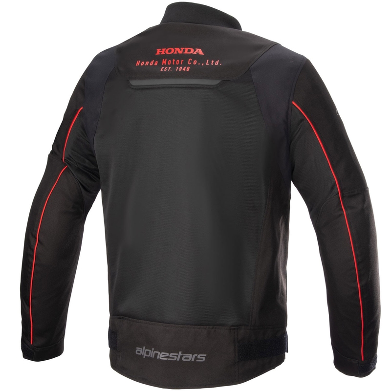 Geacă de motocicletă Alpinestars Luc Air 2 Honda negru-roșu