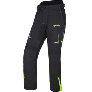 Pantaloni motocicletă RSA EXO 2 negru-galben fluo