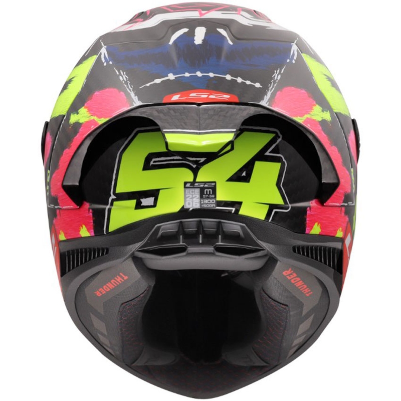 Cască integrală pentru motocicletă LS2 FF805 Thunder GP Aero Replica Aldeguer 25 negru-roșu-verde lucios